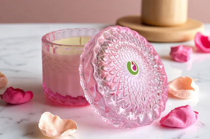 Vela Plandor Patchouli – Amaderada y Misteriosa (300g, Vidrio con tapa, 100% Cera de Soya Natural)